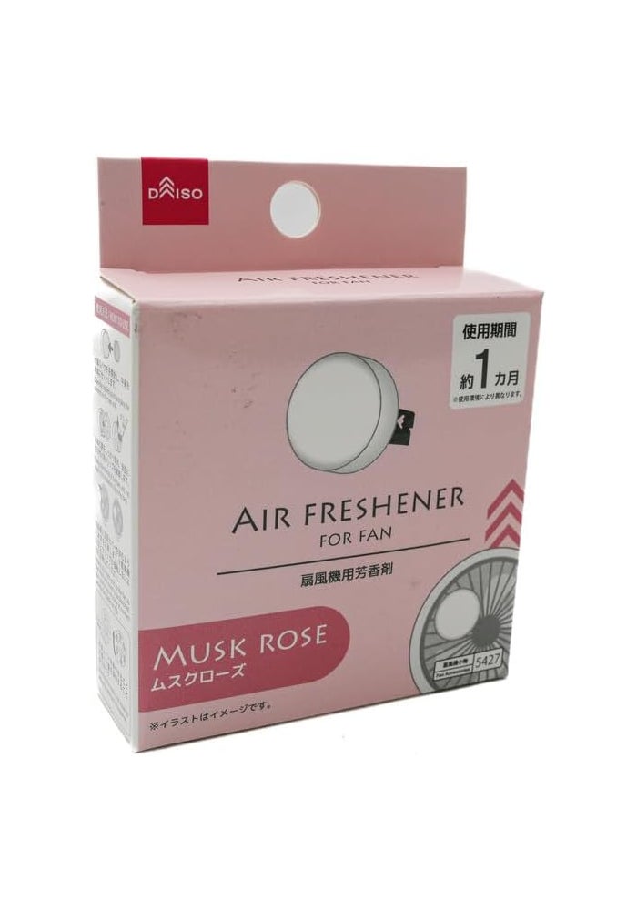 DAISO Air Freshener for Fan | Musk Rose Scent | Clip-On Fan Fragrance | Long-Lasting Aroma for Approximately 1 Month - Image 2